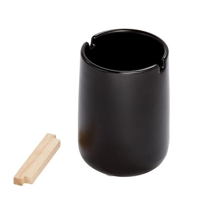 Interdesign InterDesign Eco Vanity Black Ceramic Toothbrush Holder 28267